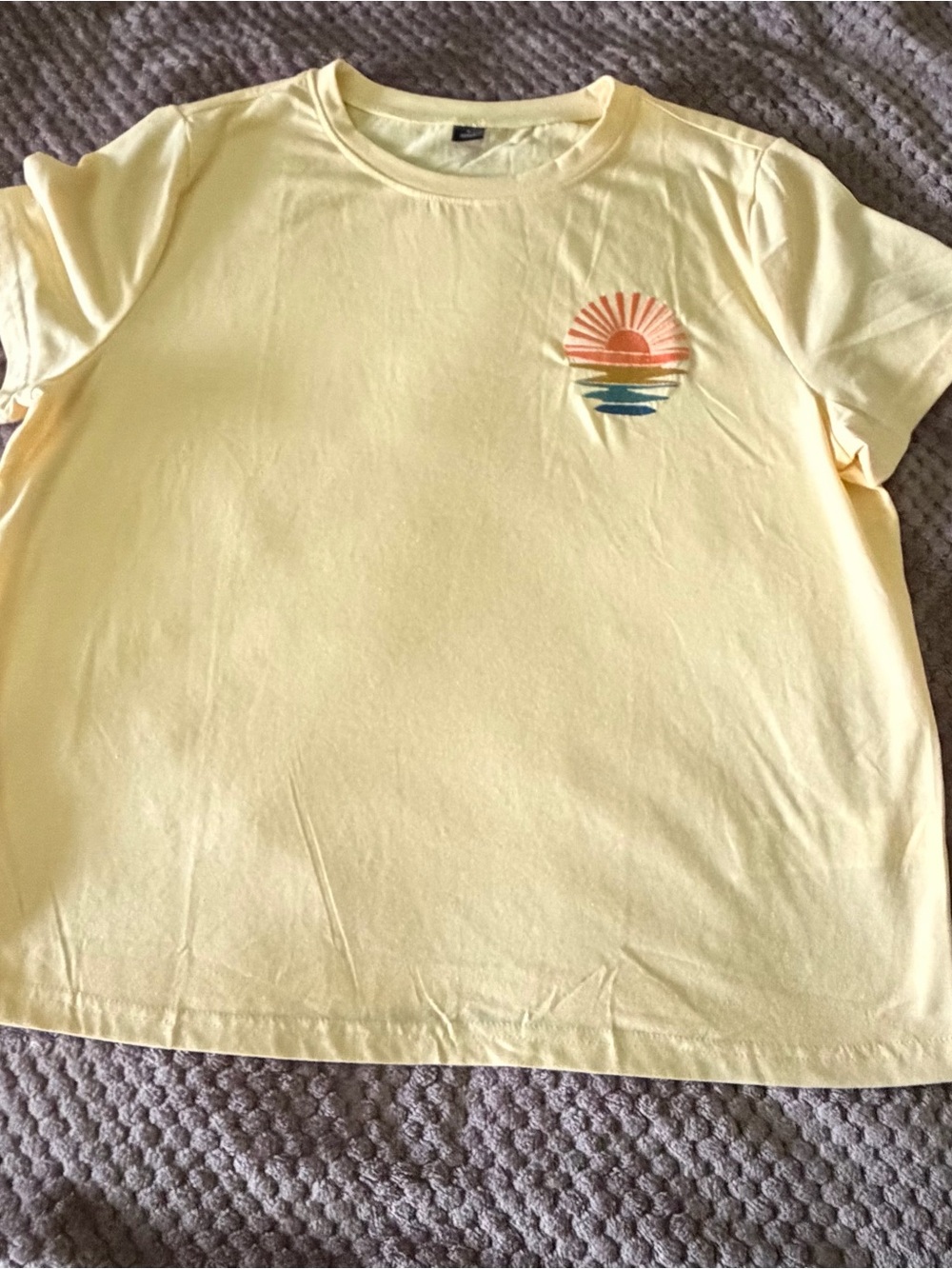 Women’s Sun Graphic Tee - Yellow